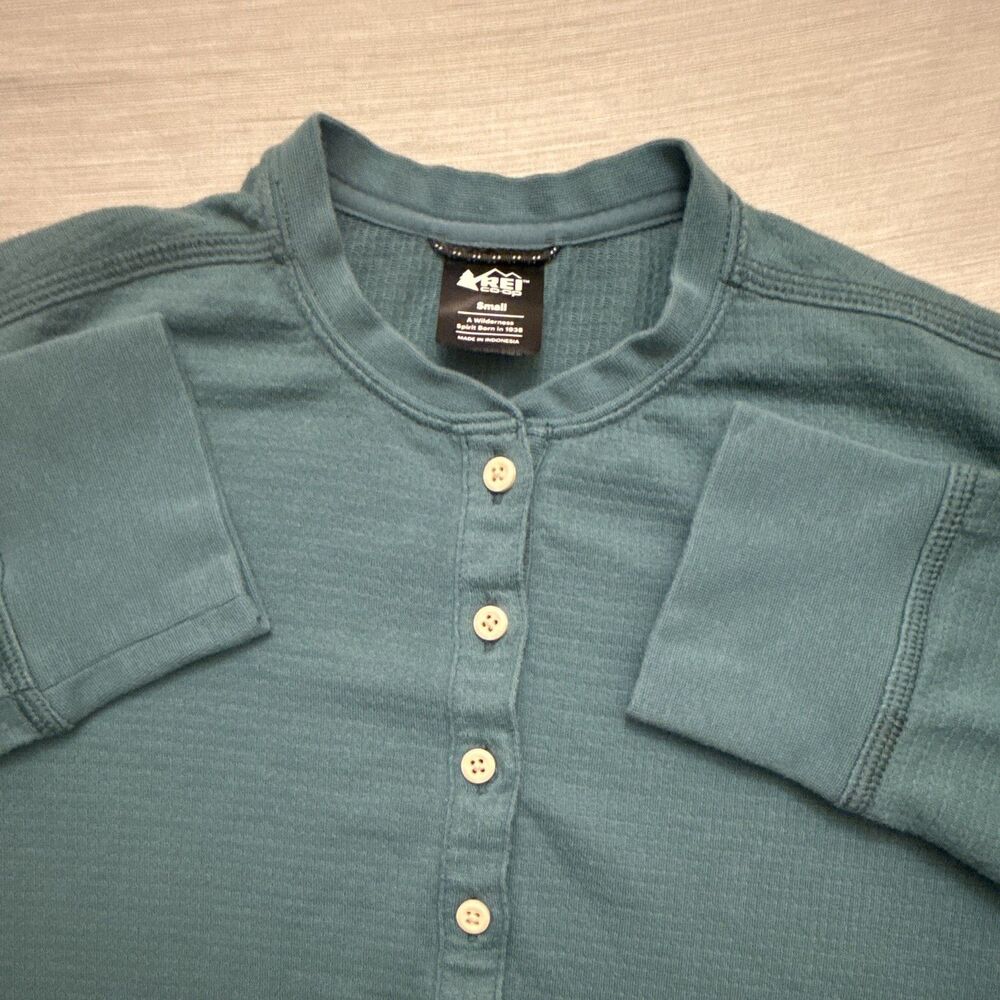 REI Co-Op Women’s Small Long Sleeve Shirt Blue Middle Button Up Outdoor